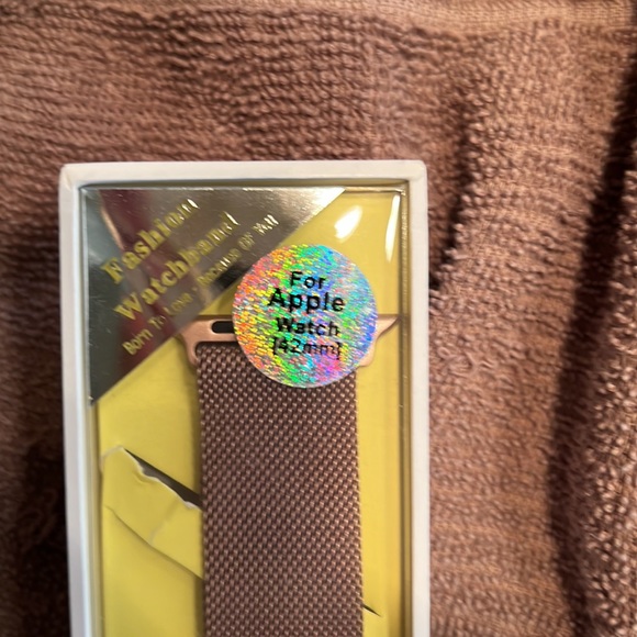 Watch Band for Apple Watch in a size 42. Rose Gold band with face case. - Picture 3 of 5